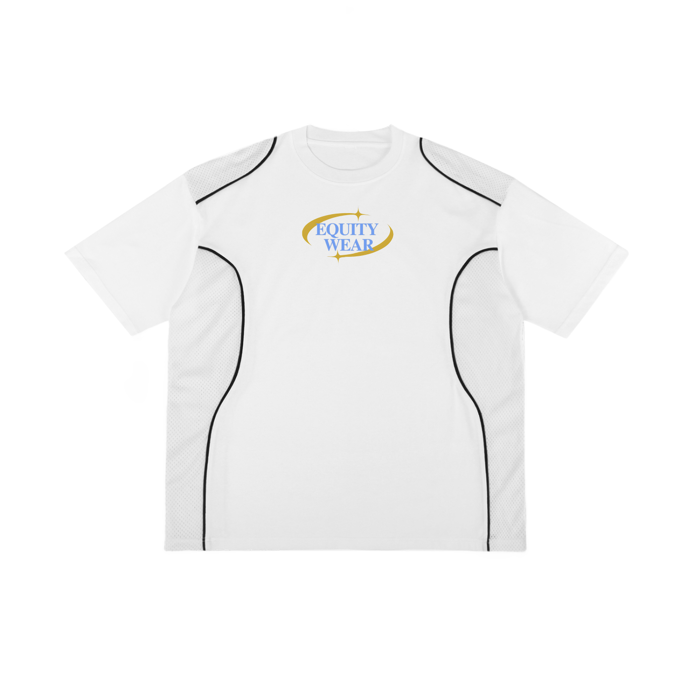 Contrast Piped Panel T-Shirt