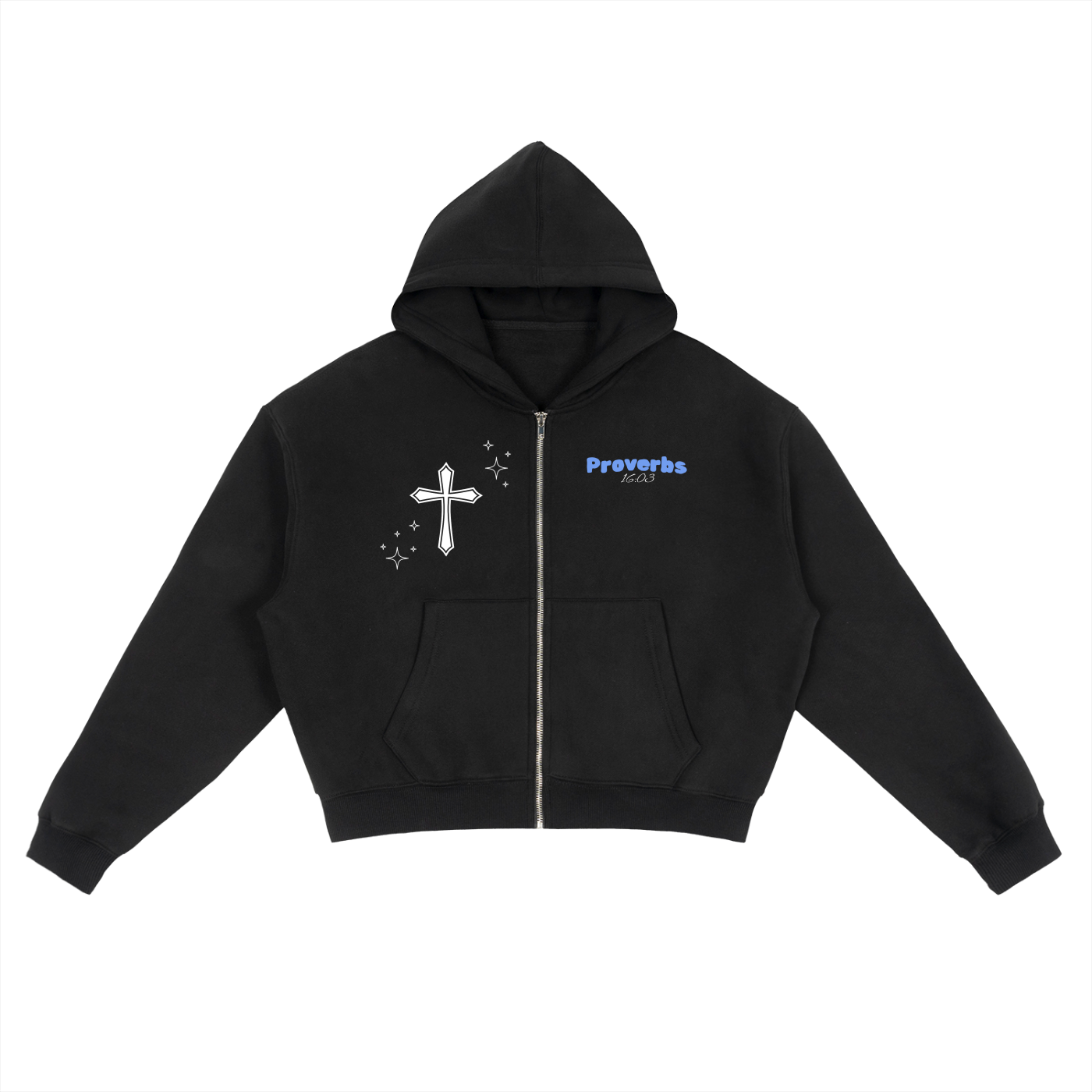 Fleece Zip-Up Boxy Hoodie