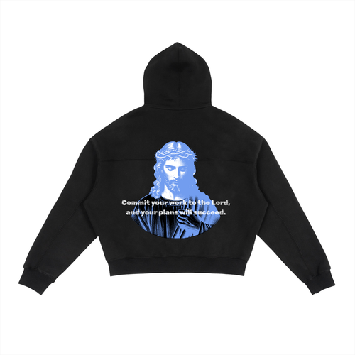 Fleece Zip-Up Boxy Hoodie