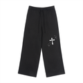 Fleece Drawstring Straight-Leg Sweatpants