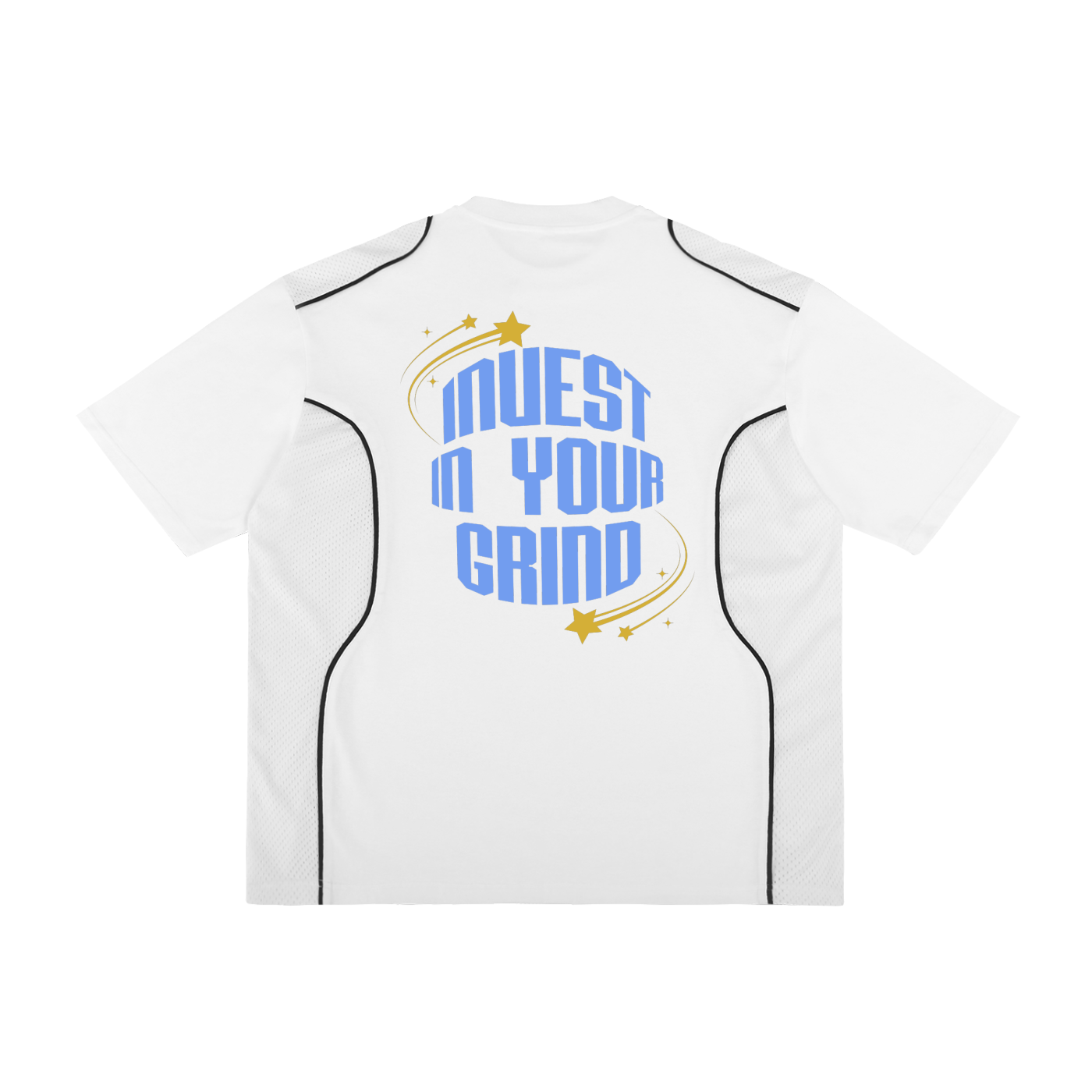 Contrast Piped Panel T-Shirt